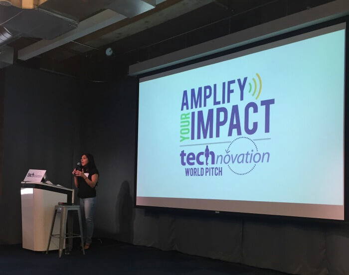 Arezoo Miot, Program Director of TechWomen, delivered the keynote at the Technovation World Pitch Competition in San Francisco on June 24.