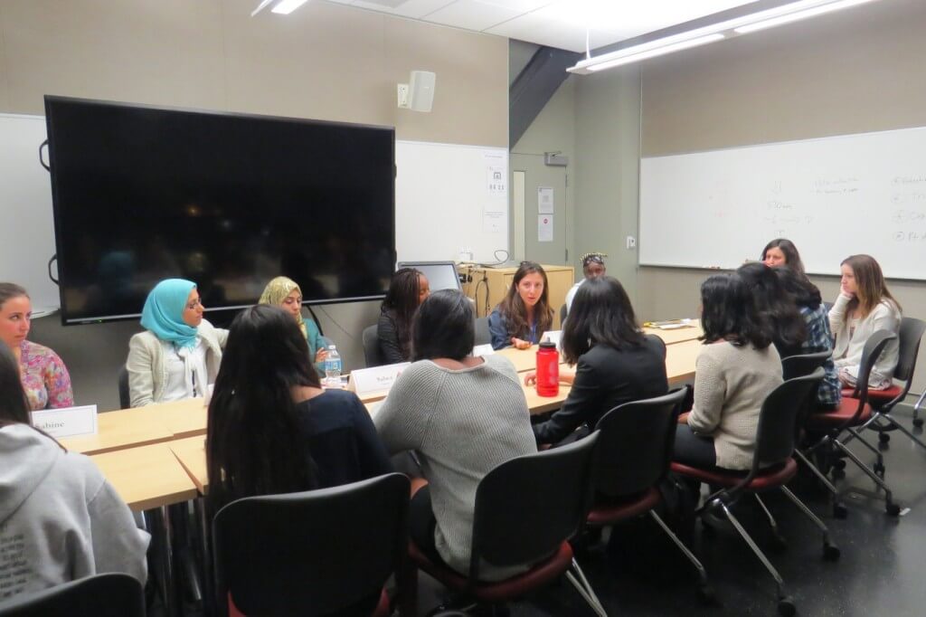 On a panel discussing “Women in Technology, barriers and aspirations” with students at Stanford University.
