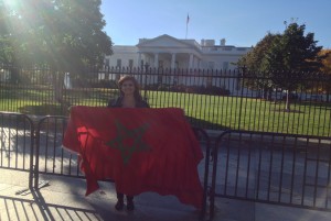 Sara at the White House in Washington, D.C.