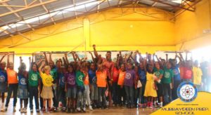 Kumba Musa visiting Murraydeen Preparatory School in Freetown, Sierra Leone, with STEM Women in April 2016.