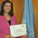 Sukaina Al-Nasrawi, 2011 fellow of Lebanon, received the Gold Award for her work supporting gender equality.